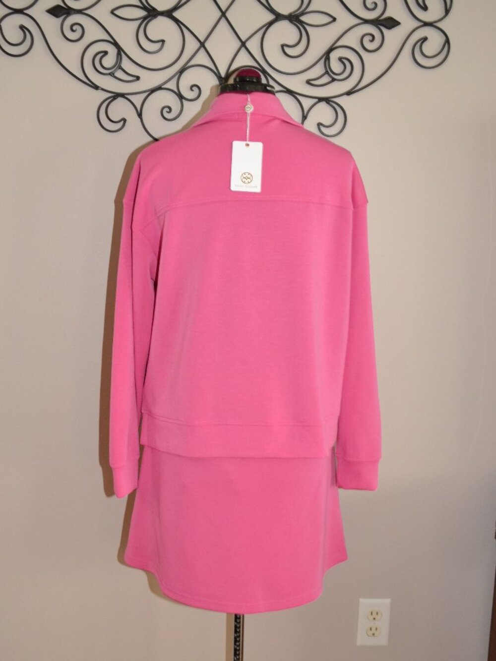 Mary Square NEW 2 Piece Cora Skort Regan zip Pullover Pink of the Pines L/ XL - Picture 10 of 12